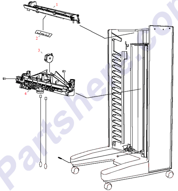 HP parts picture diagram for Q5693-60525, Q5693-67922, C4785-60522, C4785-60524, C4785-60509, C4785-60540, C4785-60544